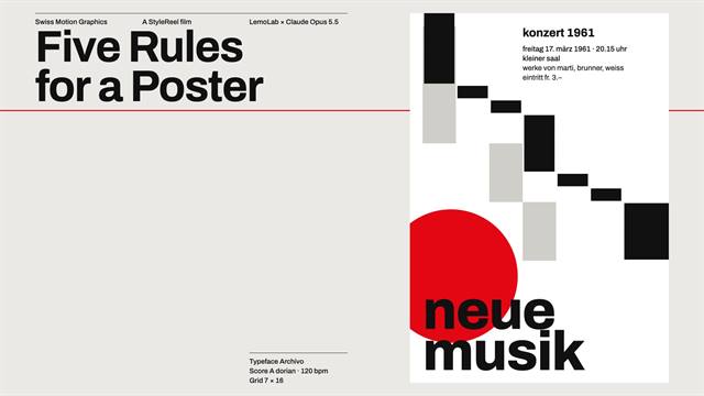 瑞士动态排版 Swiss Motion Graphics